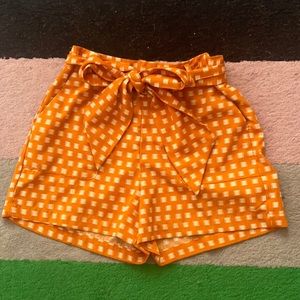 Loose orange shorts